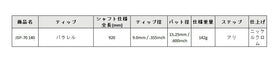 島田ゴルフ製作所 JSP-70 140 パターシャフト (Shimada JSP-70 140 Putter) 単品販売 リシャフト時工賃別途必要