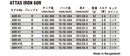 USTマミヤ アッタス 40/50/60/80 アイアンシャフト 【#5-W/6本組】 (UST Mamiya ATTAS 40/50/60/80 Iron) (#5-#W/6pcs set) 単品販売 リシャフト時工賃別途必要