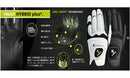 HIRZL ハーツェル 正規品 TRUST HYBRID plus+ トラストハイブリッド メンズ ゴルフグローブ 左手装着用 HYBRID-PLUS ML