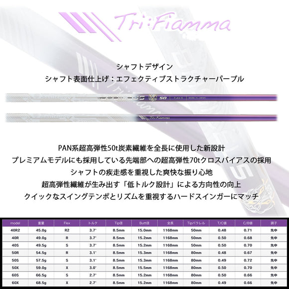 バシレウス Basileus トライファス トライフィアマ Tri:Fiamma 単品販売 リシャフト時工賃別途必要
