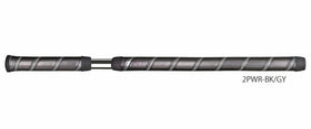 Winn ウィングリップ 2PWR-BK/GY Long Grip ロンググリップシリーズ PUTTER パターグリップ 2ピース 15cm＋33cm