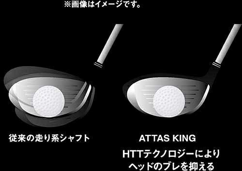 TaylorMade テーラーメイド Qi4D Qi35等 スリーブ付きシャフト USTマミヤ アッタス キング UST Mamiya ATTAS KING