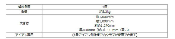 Tnet ゴルフ傾斜マットくん
