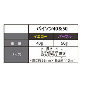 elite grips エリートグリップ パイソン クラブコイル イエロー40g/パープル50g セット