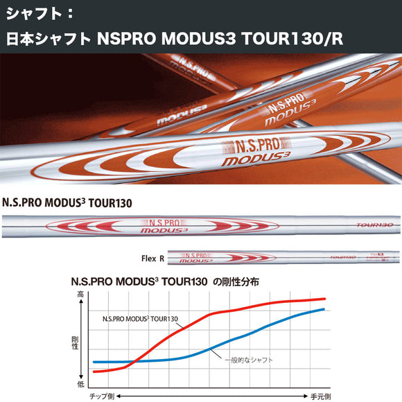 自工房組立 ビッグスギパター 超アップライト 日本シャフト NSPRO MODUS3 TOUR130/R シャフト装着 マレット型 イオミックパターグリップ装着 ヘッドカバー付属