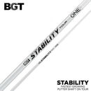 BGT Stability ONE スタビリティ ワン パターシャフト フルレングス カーボン コンポジット ゴルフ パター用 シャフト USGA R&A適合 ホワイト 日本正規品
