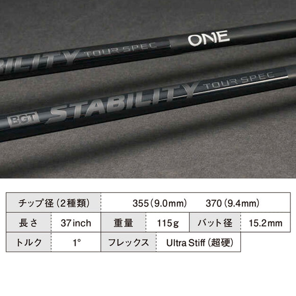 BGT スタビリティ ツアー パター用 ブラック STABILITY Tour SPEC ONE 日本正規品 単品販売 リシャフト時工賃別途必要