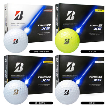 2026年モデル ブリヂストン TOUR B XS ゴルフボール 1ダース 12球入り 公認球 高初速 低スピン 高スピン性能 中弾道 飛距離重視 ツアーモデル