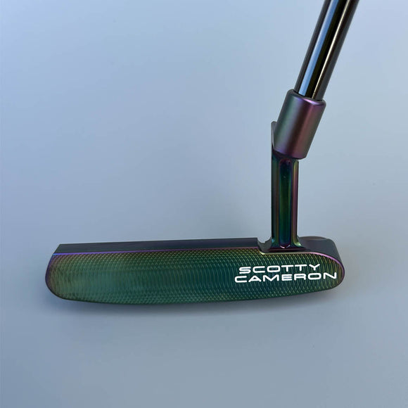 スコッティキャメロン 2023 スーパーセレクト ニューポート パター 右利き用 DLCレインボー加工 KBS CT TOUR ブラックシャフト 362g ヘッドカバー付 新品