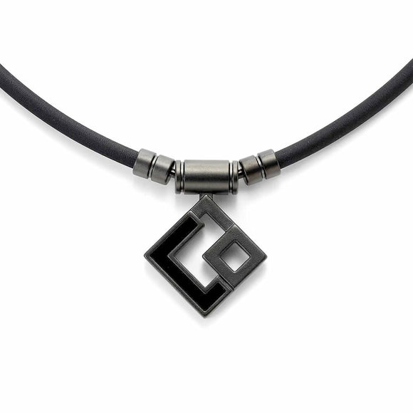 コラントッテ TAO ネックレス AURA マットブラック 磁気ネックレス メンズ レディース おしゃれ スポーツ ゴルフ Colantotte TAO AURA BLACK