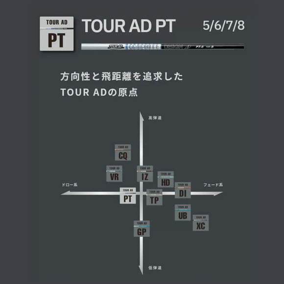 YAMAHA ヤマハ 2025 RMX DDドライバー対応 スリーブ付シャフト グラファイトデザイン TOUR AD PT ツアーAD PT ドライバー用
