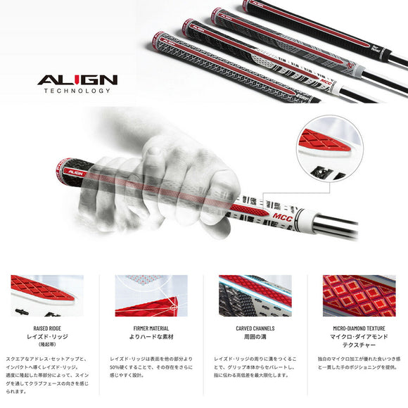 ゴルフプライド GOLF PRIDE MCCアライン MCC ALIGN MAX MID マックス ミッド 日本正規品 MCZM
