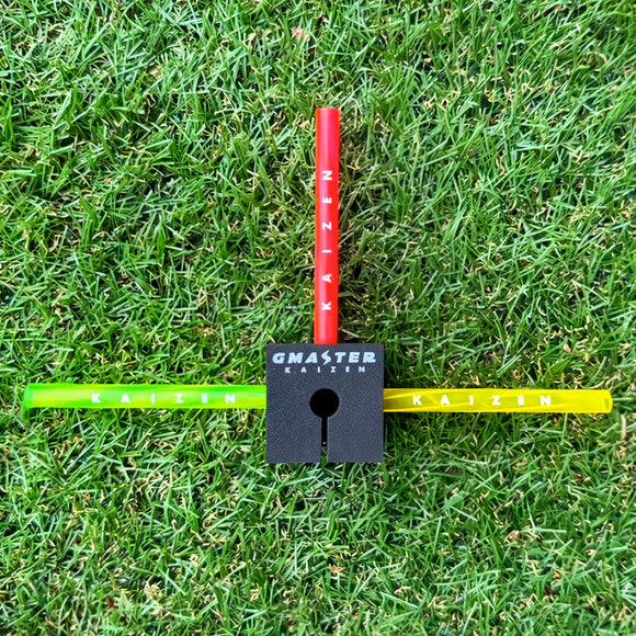 GMASTER AXIS CUBE TYPE O S パター練習器具 11mm 9mm対応 アクシスキューブ パター用トレーニングツール ストローク改善 ワンタッチ装着 ゴルフ練習器具