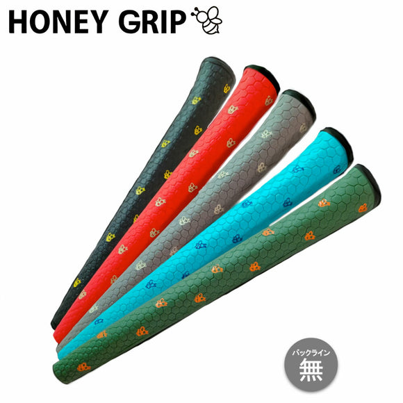 HONEY GRIP ハニーグリップ OVAL PUTTER パター用グリップ 71g M58 バックライン無 ピンタイプ対応 細径設計 距離感向上 方向性安定 エラストマー素材