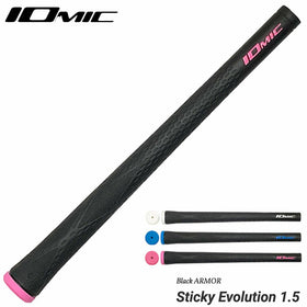 イオミック IOMIC Black ARMOR Sticky Evolution 1.5 ゴルフグリップ M60 細め設計 レディース向け ブラック系 スティッキーエボリューション