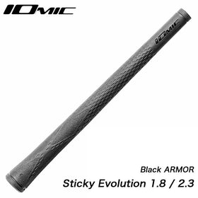 イオミック IOMIC Black ARMOR Sticky Evolution 2.3／1.8 ブラック バックライン無 グリップ 安定感 粘着力 飛距離 操作性 スティッキー エボリューション
