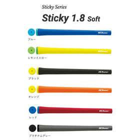 イオミック IOMIC Sticky 1.8 Soft スティッキー ソフト グリップ M60 21.8mm 外径 ソフト感 軽量48g ゴルフグリップ 横パターン 定番モデル