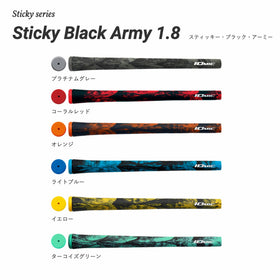 2026 新色追加 イオミック IOMIC Sticky Black Army 1.8 スティッキーブラックアーミー カモフラ柄クールゴルフグリップ