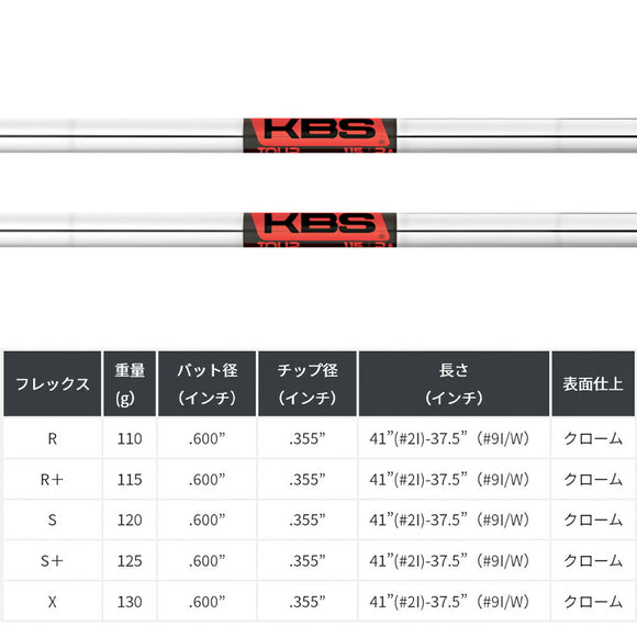 KBS TOUR ケービーエス ツアー 日本仕様 Japan Spec 単品販売 リシャフト時工賃別途必要