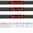 KBS TOUR BK-PVD ゴルフスチールシャフト ブラックPVD仕上げ 中弾道 高エネルギー伝達設計 単品販売 リシャフト時工賃別途必要