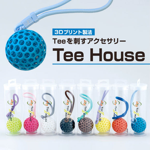 KLプランニング Tee House 3Dプリント ゴルフティー 10個入 グリーン ピンク ホワイト ブラック コーヒー レモン オレンジ ブルー