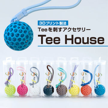 KLプランニング Tee House 3Dプリント ゴルフティー 10個入 グリーン ピンク ホワイト ブラック コーヒー レモン オレンジ ブルー
