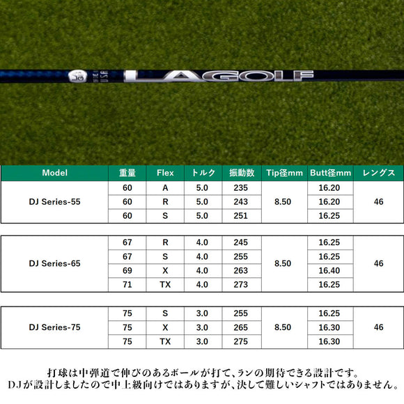 LAGOLF DJ SIGNATURE SERIES シグネチャー シリーズ 中弾道設計 カーボン LAゴルフ ダスティン・ジョンソン監修 単品販売不可 リシャフト時別途工賃必要