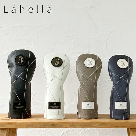Lahella ラヘラ ランダムステッチ レザー ヘッドカバー フェアウェイウッド用 FW 本革 ゴルフヘッドカバー L-592
