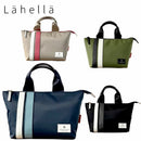 6月20日発売予定 予約中 Lahella ラヘラ Tricolore トリコローレ ラウンドバッグ ゴルフバッグ 撥水ナイロン イタリアンレザー 日本製 軽量 カートバッグ L-596