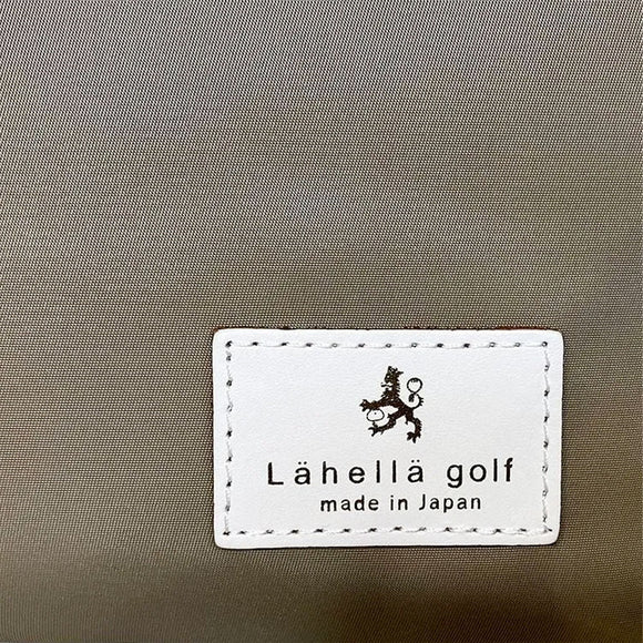 6月20日発売予定 予約中 Lahella ラヘラ Tricolore トリコローレ ラウンドバッグ ゴルフバッグ 撥水ナイロン イタリアンレザー 日本製 軽量 カートバッグ L-596