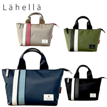 2026モデル Lahella ラヘラ 京谷 イルマヤテラス Tricolore トリコローレ ラウンドバッグ ゴルフバッグ 撥水ナイロン イタリアンレザー 軽量 カートバッグ L-596