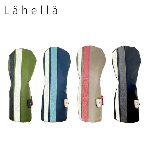 2026モデル Lahella ラヘラ 京谷 イルマヤテラス Tricolore トリコローレ ヘッドカバー FW用 フェアウェイウッド用 イタリアンレザー ナイロン撥水加工 L-598