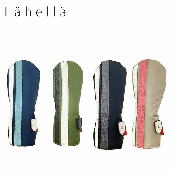 6月20日発売予定 予約中 Lahella ラヘラ Tricolore トリコローレ ヘッドカバー UT用 ユーティリティ用 イタリアンレザー ナイロン撥水加工 日本製 L-599