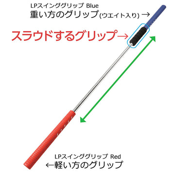 LPSwing スライドスティック Slide Stick 25年モデル ゴルフ スイング矯正 飛距離アップ 練習器具 パームダウン ハンドファースト トレーニング用品