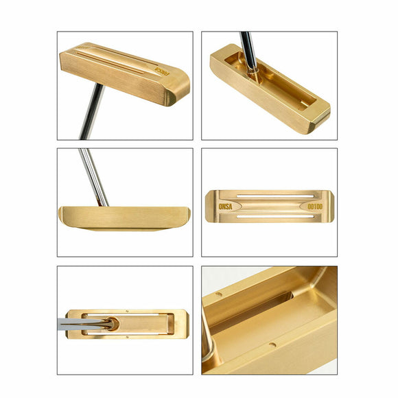 クーポン対象商品 リンクス ONSA 00100 音叉パター 真鍮削り出し CNC加工 日本仕様 両面打ち対応 和サウンド 高級パター  ヘッドカバー付き ゴルフクラブ