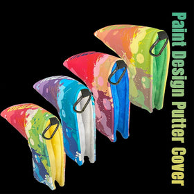 ムジーク パターカバー カラフル Muziik Paint Design Putter Cover PU素材 マグネット式 カナビナ