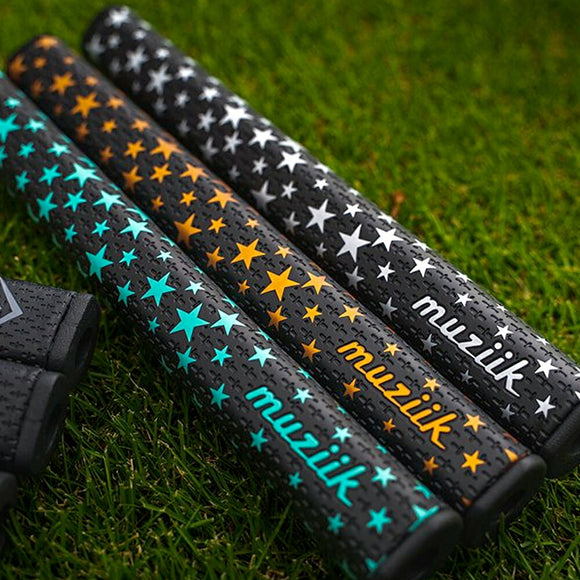 muziik ムジーク Putter Grip Stars Reverse Taper リバーステーパー パターグリップ スタンダード52g EVA PU 女性ゴルファー向け 方向性安定 M58 コアサイズ