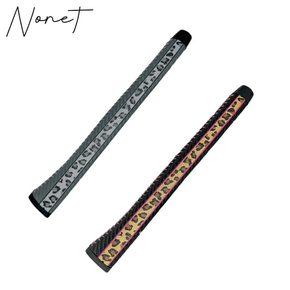 NONET HUNTER ヒョウ柄 パターグリップ PUエラストマー素材使用 ステッチ加工で安定ストローク おしゃれレオパードゴルフグリップ M58口径