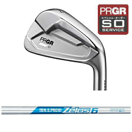 カスタムオーダー PRGR 23年 01 アイアン 日本シャフト N.S.PRO ZELOS 6 #6-PW