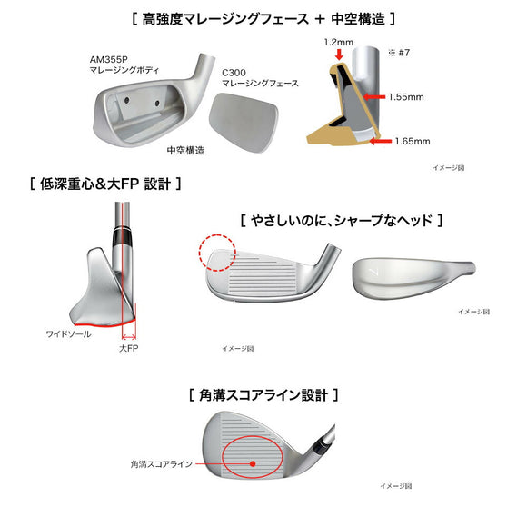 PRGR プロギア 高反発 レディース アイアン 単品 #6 SUPER egg IRON 2024年モデル 女性用 軽量 飛距離アップ 初心者向け ミスに強い ゴルフクラブ