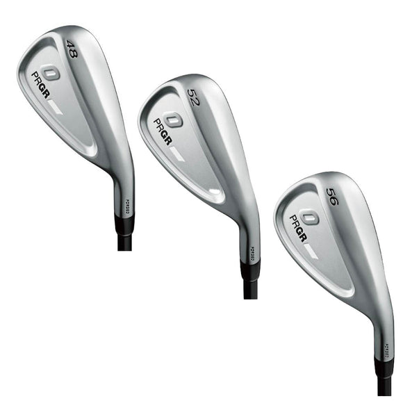 PRGR IRONs 0 WEDGE 2024年モデル 軟鉄鍛造ウェッジ カーボンシャフト採用 ワイドVソール 高スピン性能