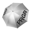 PRGR プロ使用軽量アンブレラ PRUM-162 ゴルフ用 晴雨兼用 UVカット 99%以上 シルバー×ブラック 65cm カーボン傘骨 アルミシャフト