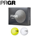 PRGR RS SPIN ツアースペックの高スピン性能 最大飛距離 ハイスピンソフトコア採用の3ピース構造 ホワイトとイエローの2色展開 PYF-300 1ダース