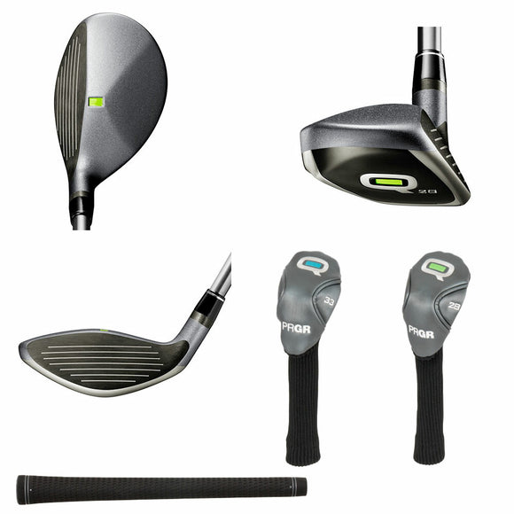 PRGR Q キュー Q28 Q33 レディース ユーティリティ 傾斜 ラフ バンカー 簡単に打てる 万能クラブ スピンが効いて グリーンに止まる
