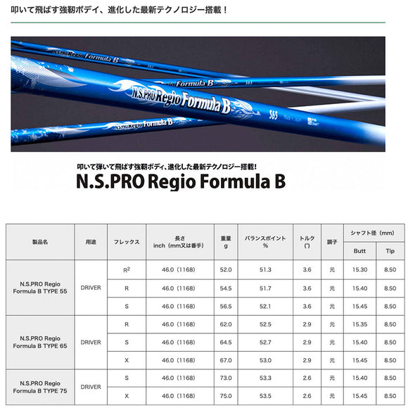 正規取扱店 PRGR プロギア カスタムオーダー 2026 RS DUO ドライバー 日本シャフト N.S.PRO Regio Formula B