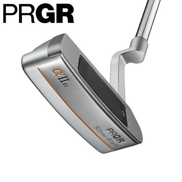 PRGR Silver-Blade α2-01 ブレード型パター 深重心設計 ミッドサイズグリップ 高慣性モーメント SILVERBLADEパター