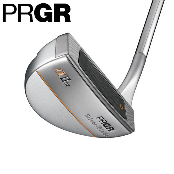 PRGR Silver-Blade α2-02 L字マレット型パター 深重心設計 ミッドサイズグリップ 高精度パッティング 多様なストロークタイプ対応 SILVERBLADEパター
