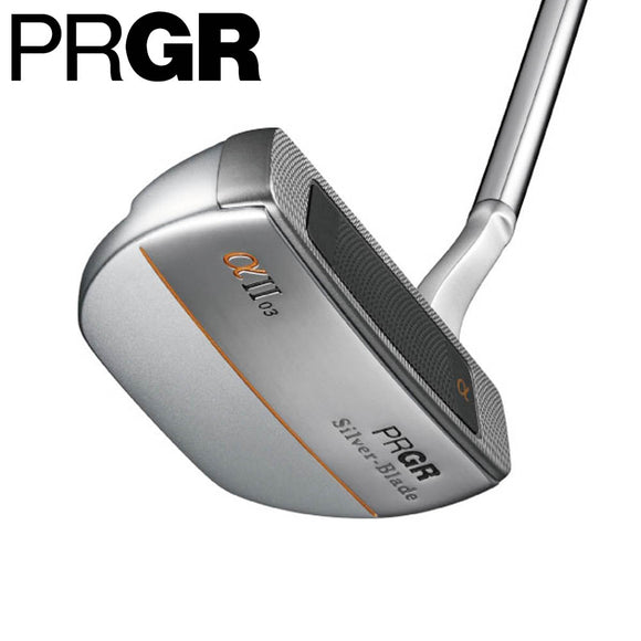 PRGR Silver-Blade α2-03 マレット型パター 絶妙なバランス 深重心設計 ミッドサイズグリップ 多様なストロークタイプ対応 SILVERBLADEパター
