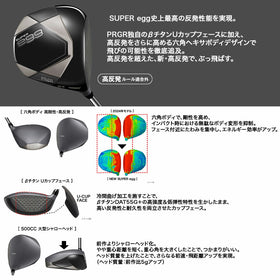 PRGR SUPER egg ドライバー 2026モデル 高反発 プロギア スーパーエッグ βチタンUカップフェース 六角ヘキサボディ設計 専用シャフト SLEルール適合外 ゴルフ