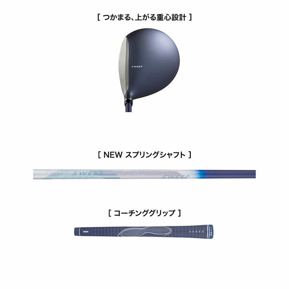 PRGR SWEEP フェアウェイウッド レディース 2022年モデル 高弾道 ドロー設計 軽量シャフト搭載 ラクに飛ばす 女性専用設計 やさしい フェアウェイウッド